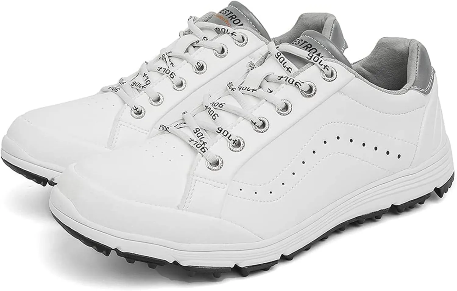 Men's Golf Shoes Professional Waterproof Spike Plus Size Golf Shoes Men's Lightweight Outdoor Non-Slip Walking Shoes