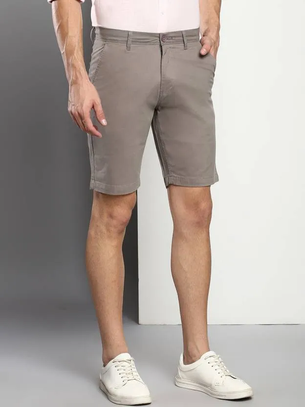Men's Grey Slim Fit Shorts