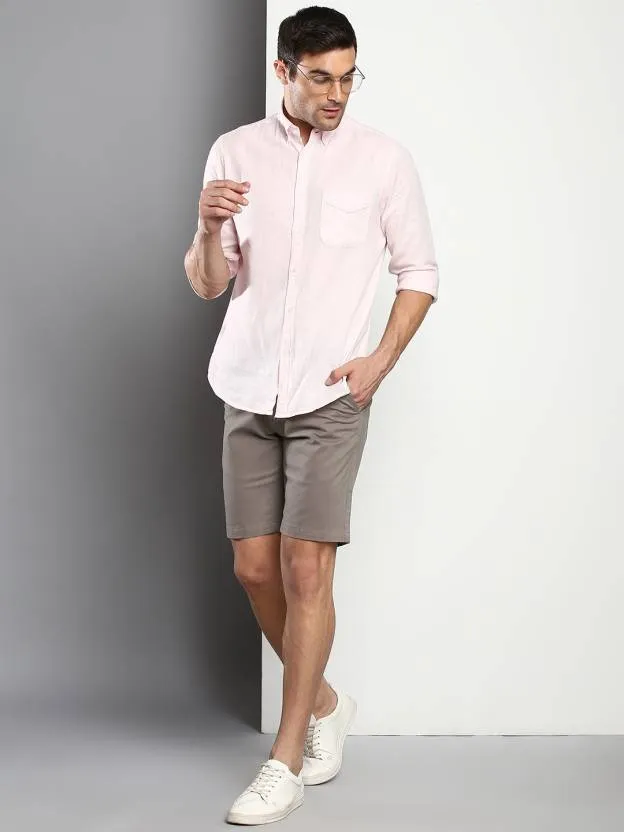 Men's Grey Slim Fit Shorts