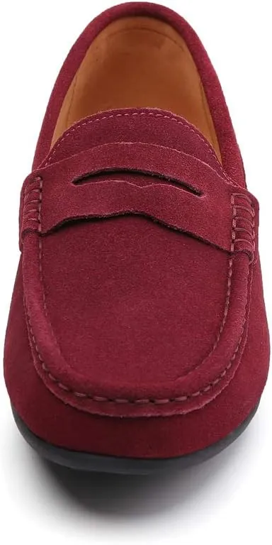 Men's Leather Casual Slip on Loafers Driving Walking Shoes