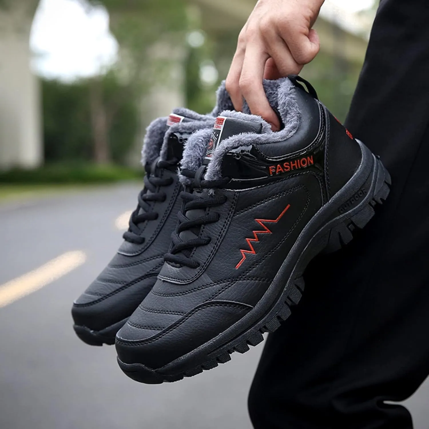 Men's Work Boots Non Steel Toe Hiking Sneakers Ankle Ladies Women Safety Toe Shoes Business Casual Waterproof Platform Botas Slip Resistant Hike Grounded Footwear