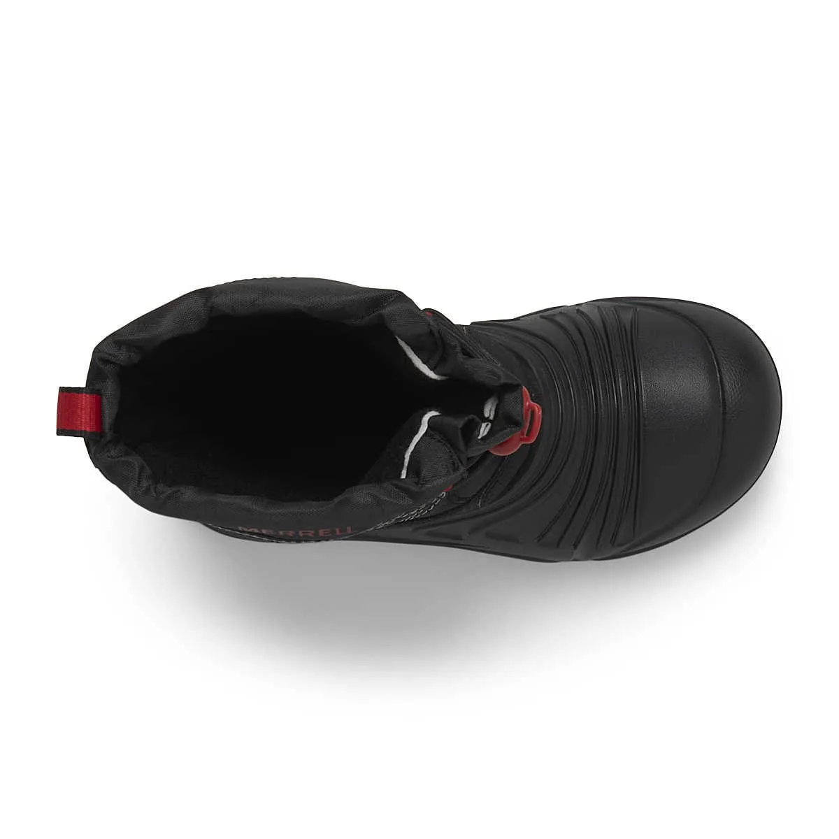 Merrell Big Kid's Snow Quest Lite 3.0 Waterproof Winter Boots - Black/Grey/Red
