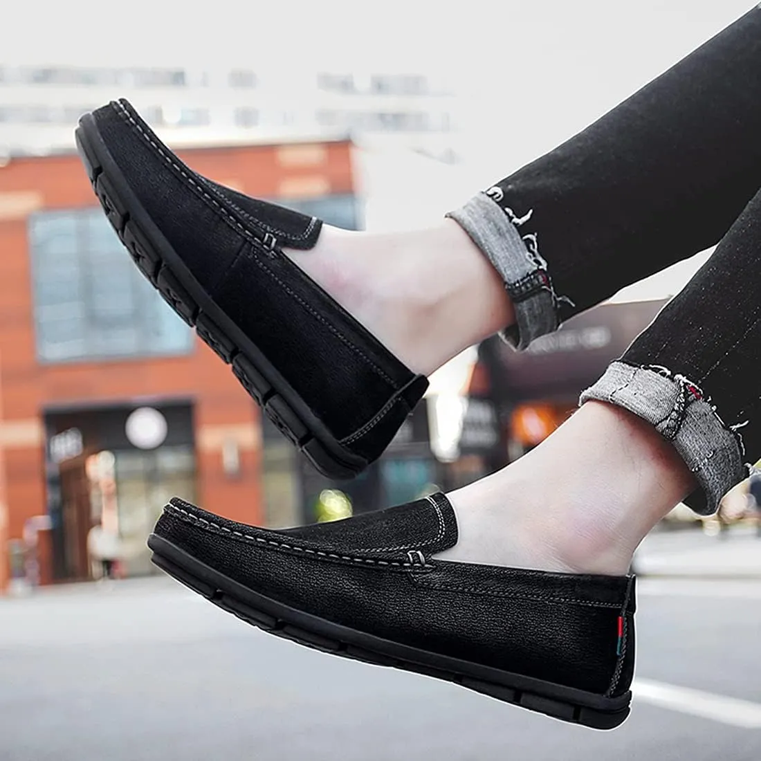 Minishion Classic Mens Shoes Casual Penny Driving Loafers 8007#