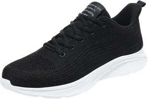 Non Slip Shoes for Men Lightweight Breathable Sneakers Comfortable Work Shoes Walking Shoes for Athletic Tennis Gym