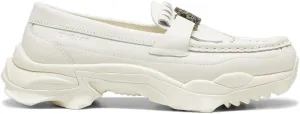 PUMA Mens Palomo Nitefox Loafer Slip On Moc Toe Dress Dress Shoes - White - Size 6 M