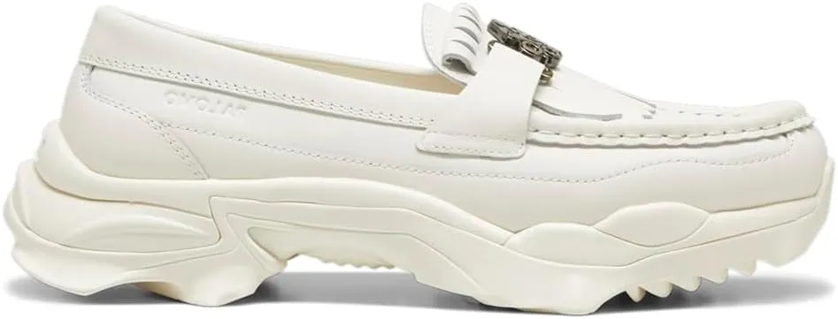 PUMA Mens Palomo Nitefox Loafer Slip On Moc Toe Dress Dress Shoes - White - Size 6 M