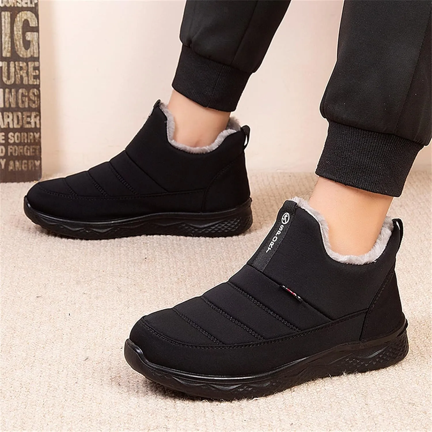 SBGMoSJ Winter Boots for Women 2023 Trendy Womens Size 7 Winter Boots Pink Cute Womens Winter Boots Waterproof Slip on Snowshoeing Boots Women Botas Contra El Agua Para Mujeres