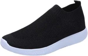 SBGMoSJ Women Sneakers Black Tenis OrtopDicos para Mujer para Caminar Extra Wide Gym Shoes for Women Running Shoes Womens Lightweight Fashion Sport Sneakers Black Slip On Shoes Women Size 11