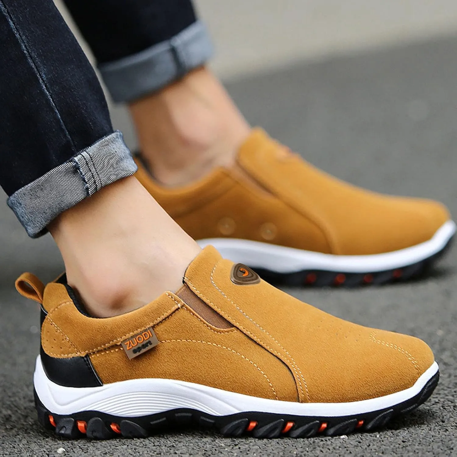SBGMoSJ Women's Sneakers Size 9.5 Wide Walking Shoes Women Slip Ons Dressy Hiking Shoes Women Size 12 Chunky Sneakers for Women 2023 Black Slip On Walking Shoes for Women