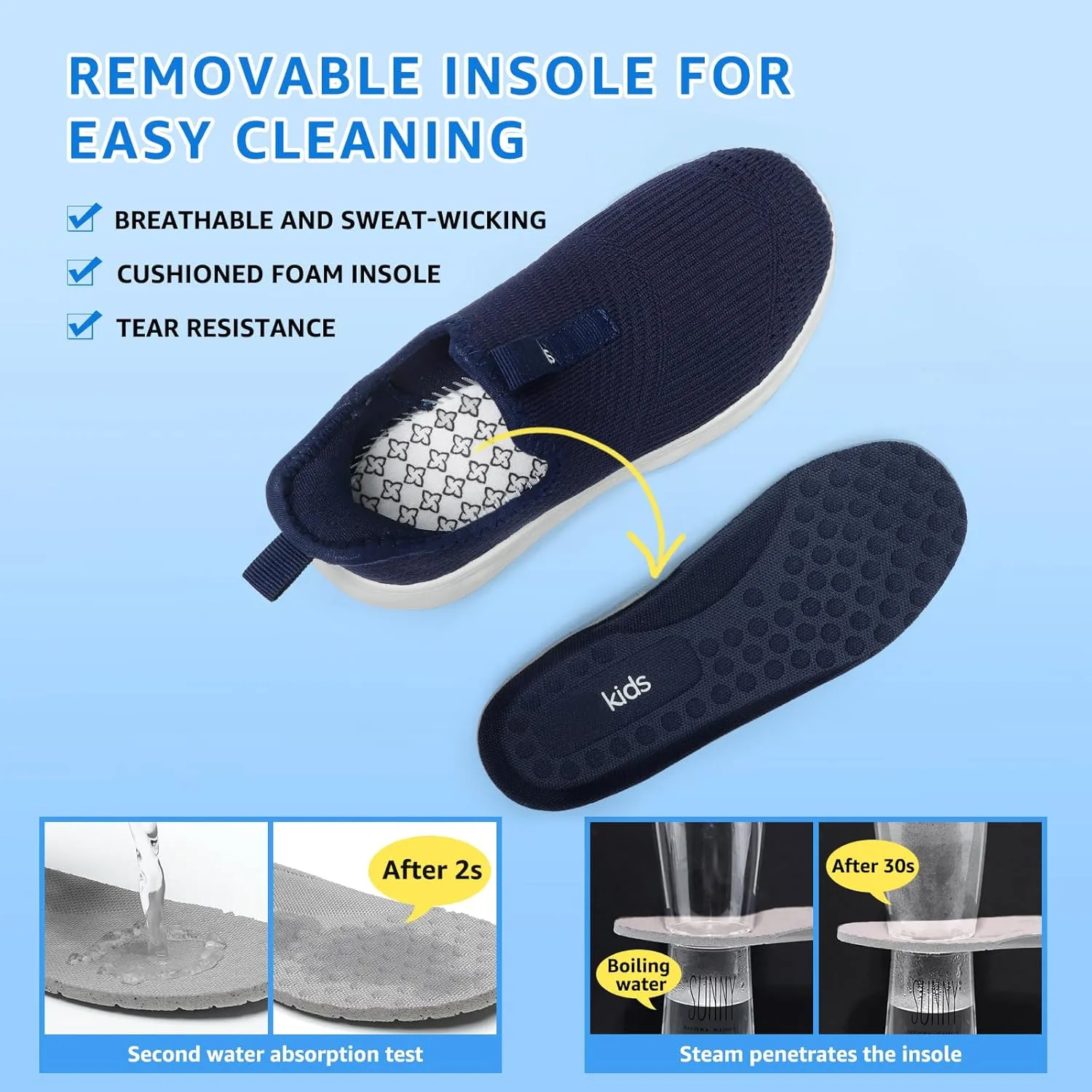 Slip on Sneakers for Boys Girls Shoes