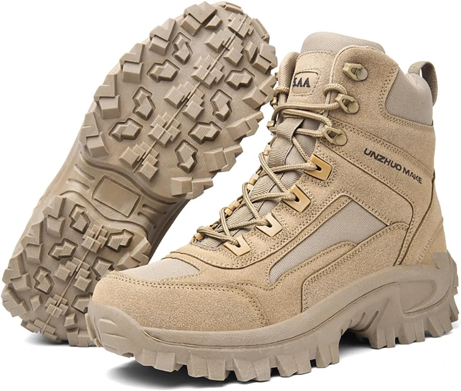 Snow Boots for Men Waterproof Furry Lined Warm Winter Boots Lace Up Cold Weather Anti-Slip Ankle Boots Classic Slip on Lightweight Hiking Shoes