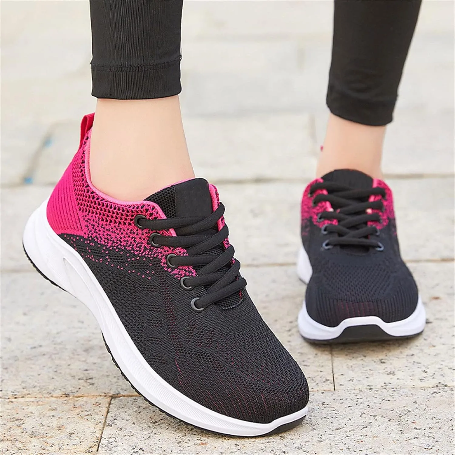 Tennis Shoes for Women, Womens Fashion Sneakers Comfort Wear Orthowear Shoes, Air Cushion Mesh Breathable Sneakers Walking Shoe for Workout Sports Tenis para Mujeres
