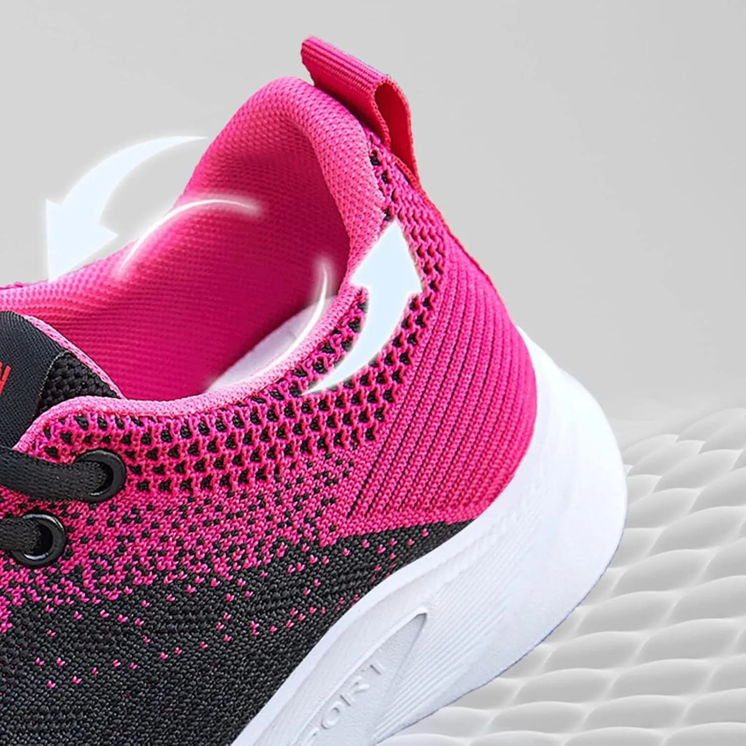 Tennis Shoes for Women, Womens Fashion Sneakers Comfort Wear Orthowear Shoes, Air Cushion Mesh Breathable Sneakers Walking Shoe for Workout Sports Tenis para Mujeres