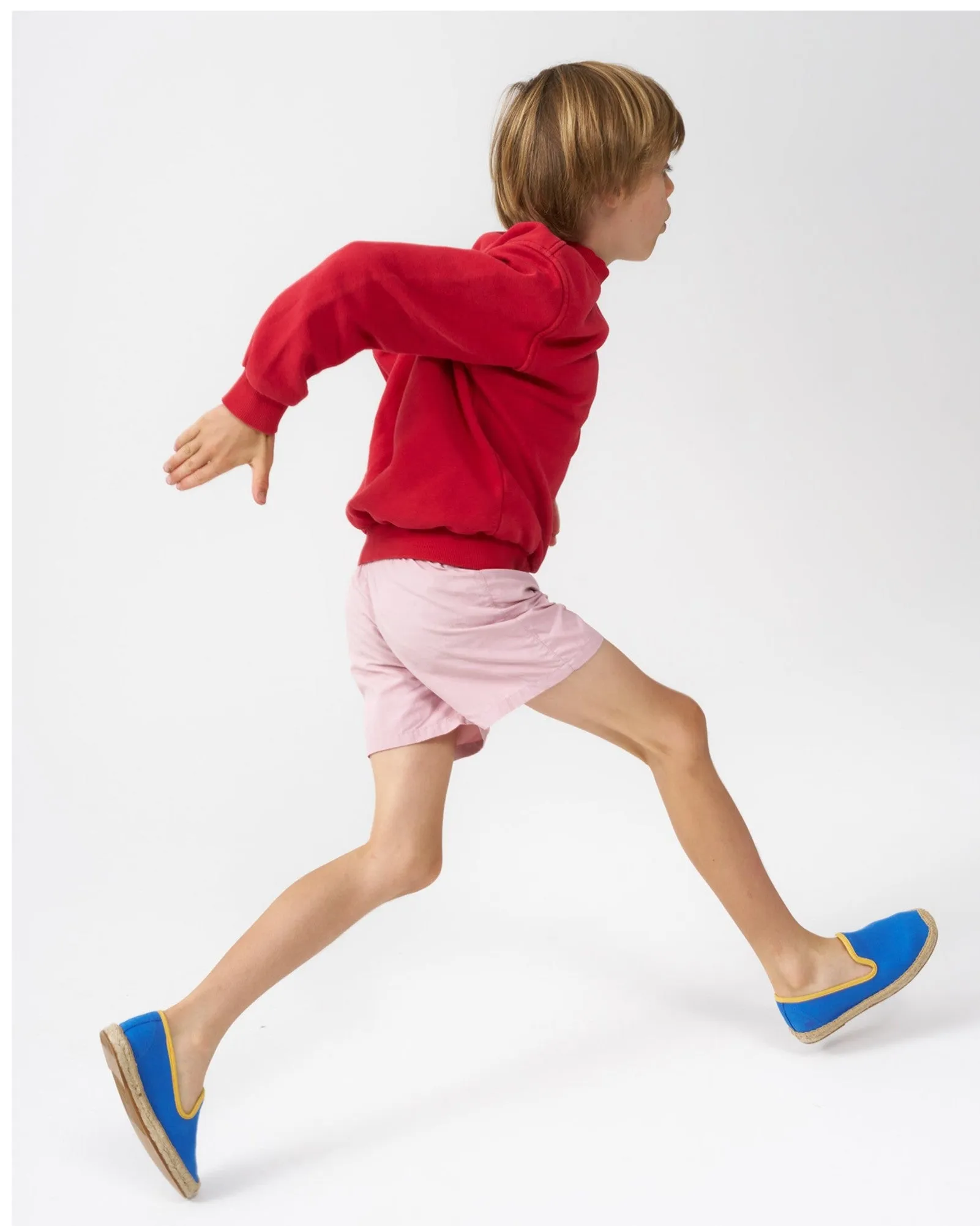 The Smoking Slipper - Contrast Piping - Blue / Yellow - Kids'