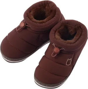 Toddler Baby Boys Girls Warm House Boots Kids Slippers Fuzzy ?????? Lined Comfy Flat Bottom Big Girl Winter Boots Size 4