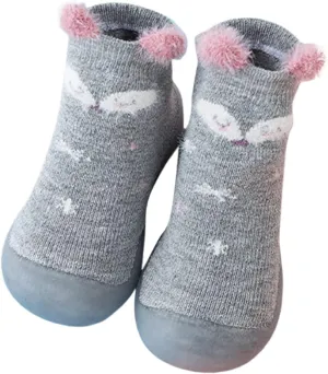 Toddler Girl Shoes,Boys Girls Animal Cartoon Socks Shoes Fleece WarmThe Floor Shoes Non Slip Prewalker Kawaii Shoes