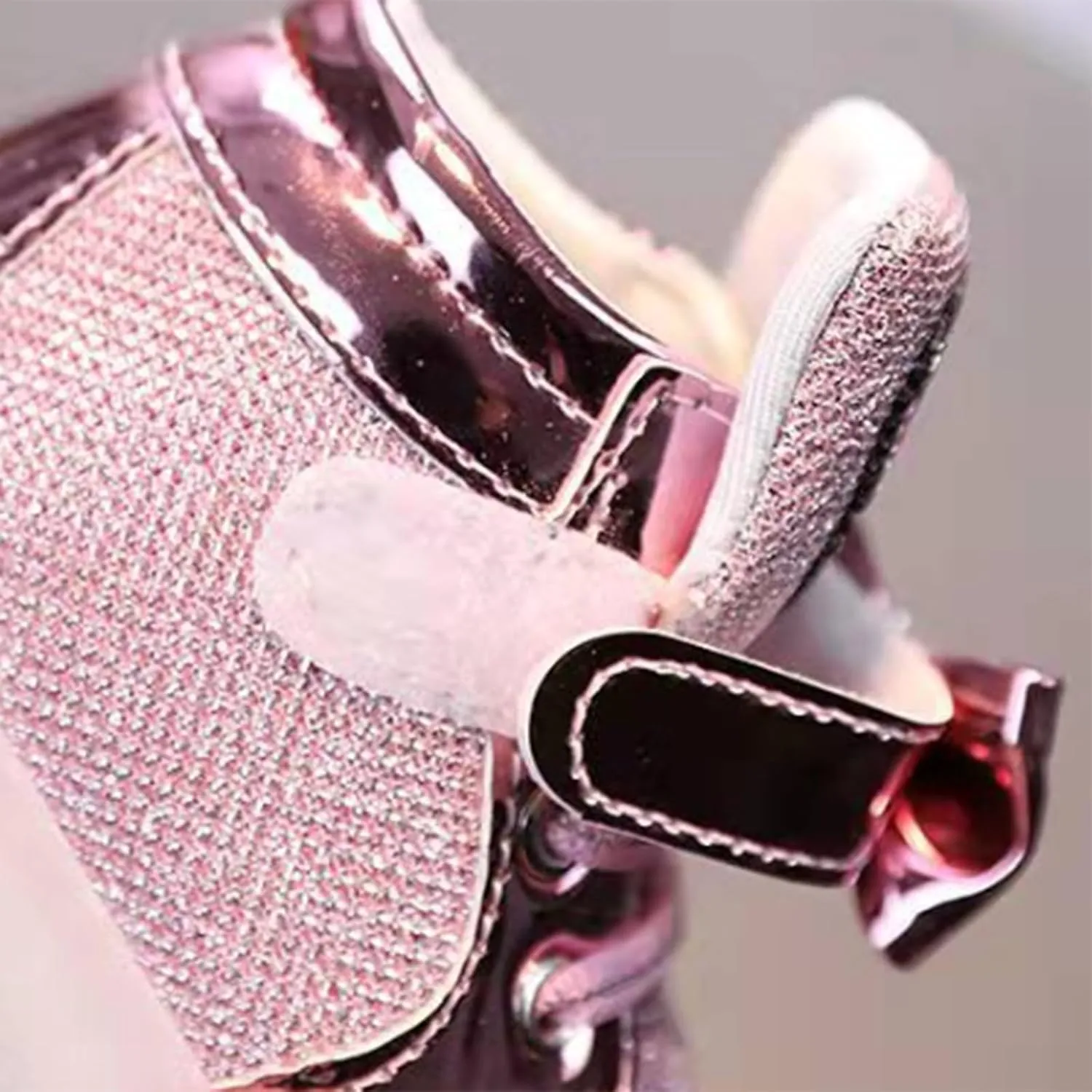 Toddler Glitter Sneakers Lace Strap Sequins Sparkle Ankle Sport Shoes Baby Boys Girls First Walking Non Slip Shoes
