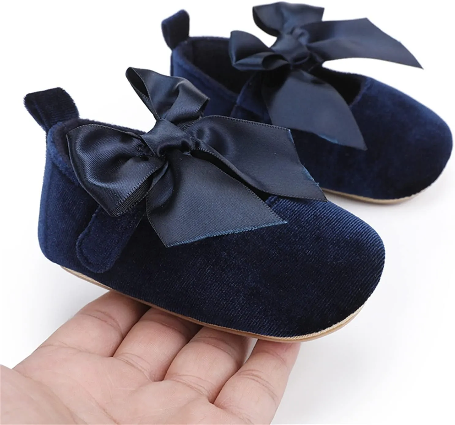 Toddler Kids Infant Girls Soild Bowknot Princress Shoes Soft Sole The Floor Barefoot Non Slip 5 Toddler Boy Shoe