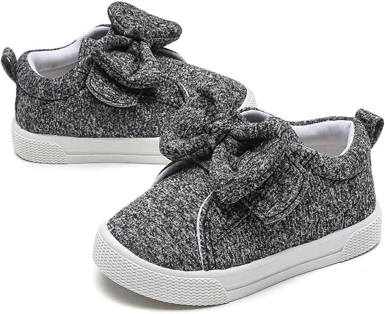 Toddler Lightweight Sneakers Walking Shoes for Kids Casual Shoes Cute Cotton Bowknot Running Tennis Girl Shoes Size 6