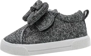 Toddler Lightweight Sneakers Walking Shoes for Kids Casual Shoes Cute Cotton Bowknot Running Tennis Girl Shoes Size 6