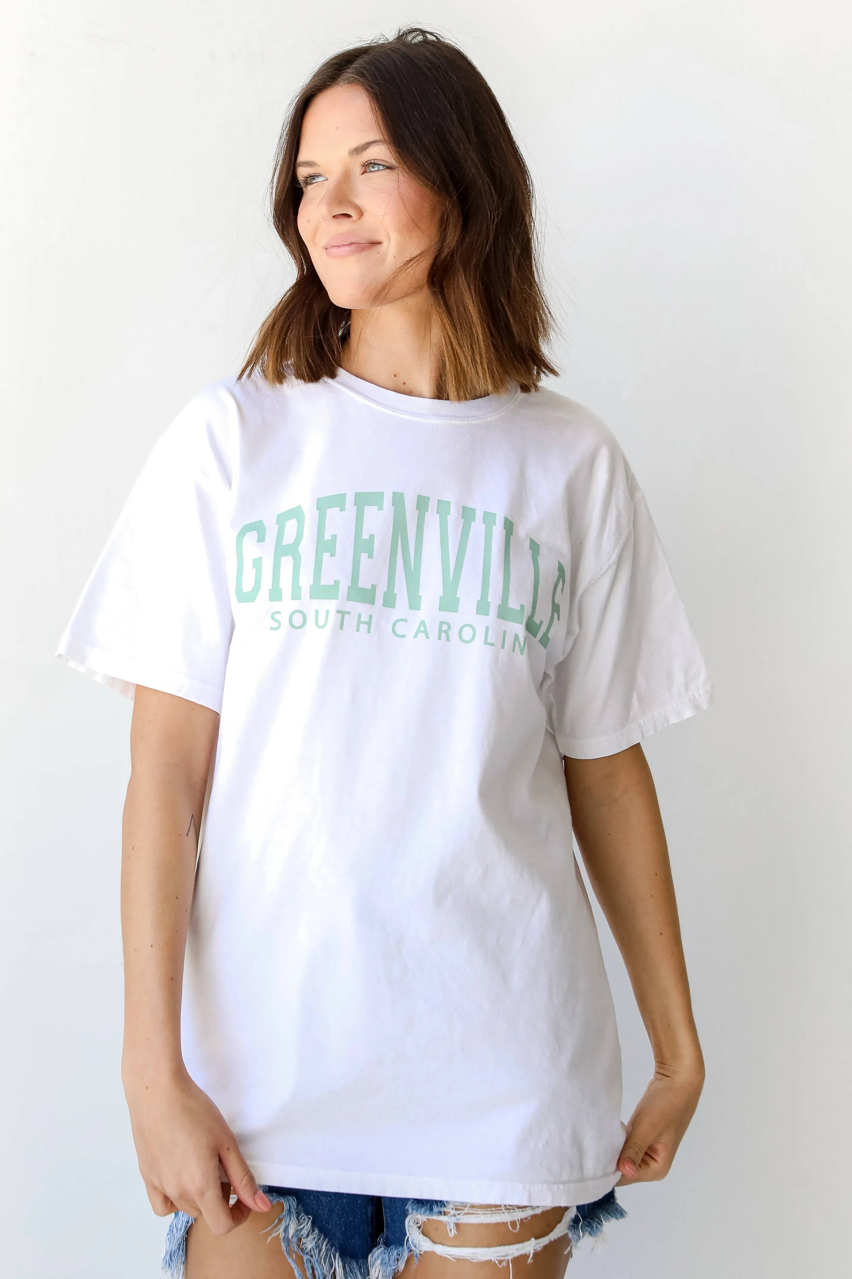 White Greenville South Carolina Tee