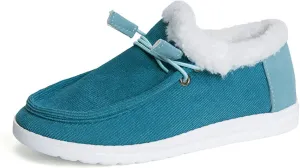 Winter Dress Boots For Women 2024 Warm Snow Fuzzy Ankle Booties Cute Silp On Comfortable Casual Fashion Loafers Shoes