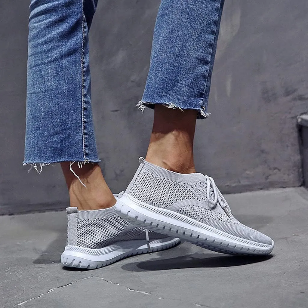 Women's Fashion Sport Breathable Mesh Platform Sneakers Slip On Tennis Shoes Women Size 11 Workout Shoes for Women Gym Arch Support Women's Sneakers Size 8 Slip On Fall Shoes for Women 2023 Slip Ons