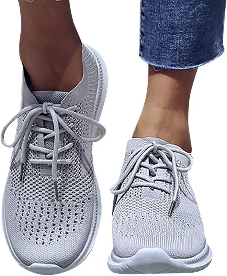 Women's Fashion Sport Breathable Mesh Platform Sneakers Slip On Tennis Shoes Women Size 11 Workout Shoes for Women Gym Arch Support Women's Sneakers Size 8 Slip On Fall Shoes for Women 2023 Slip Ons