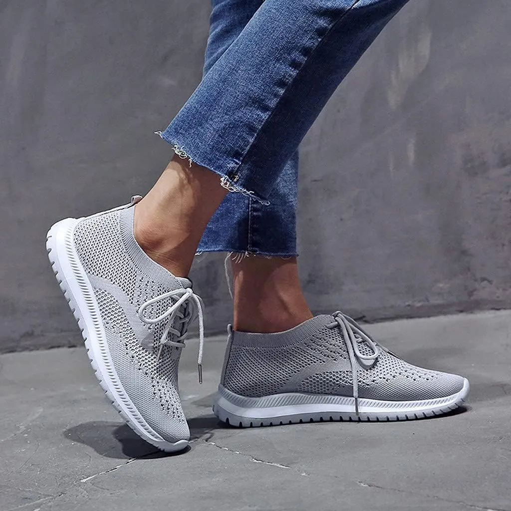 Women's Fashion Sport Breathable Mesh Platform Sneakers Slip On Tennis Shoes Women Size 11 Workout Shoes for Women Gym Arch Support Women's Sneakers Size 8 Slip On Fall Shoes for Women 2023 Slip Ons