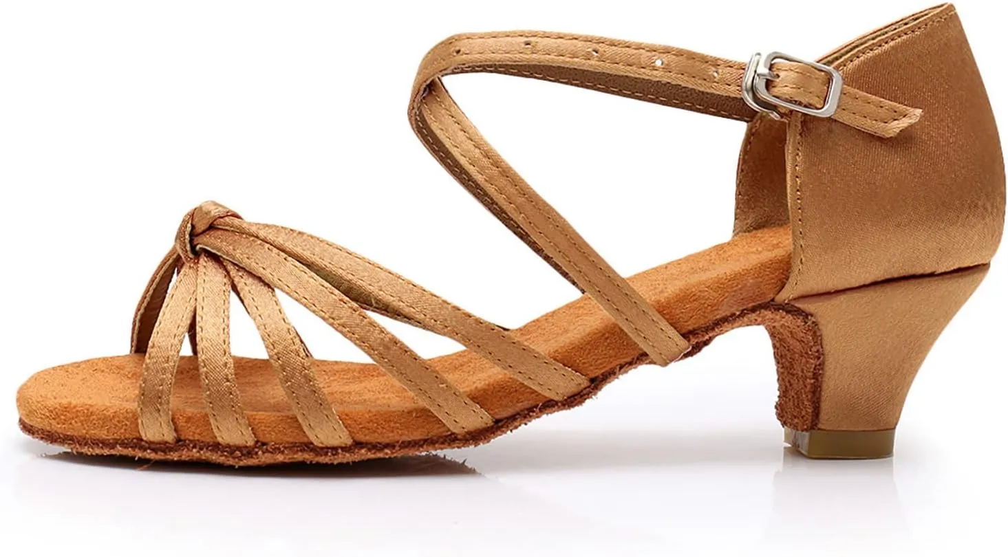 Women's Fashionable Soft Sole Comfortable Non Slip Latin Dance Shoes Shoes Women Low Heels, 6.5