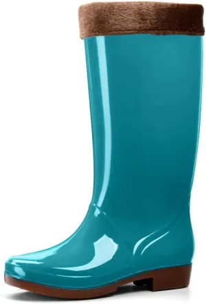 Women's fleece Waterproof Non-Slip Knee-High Boots