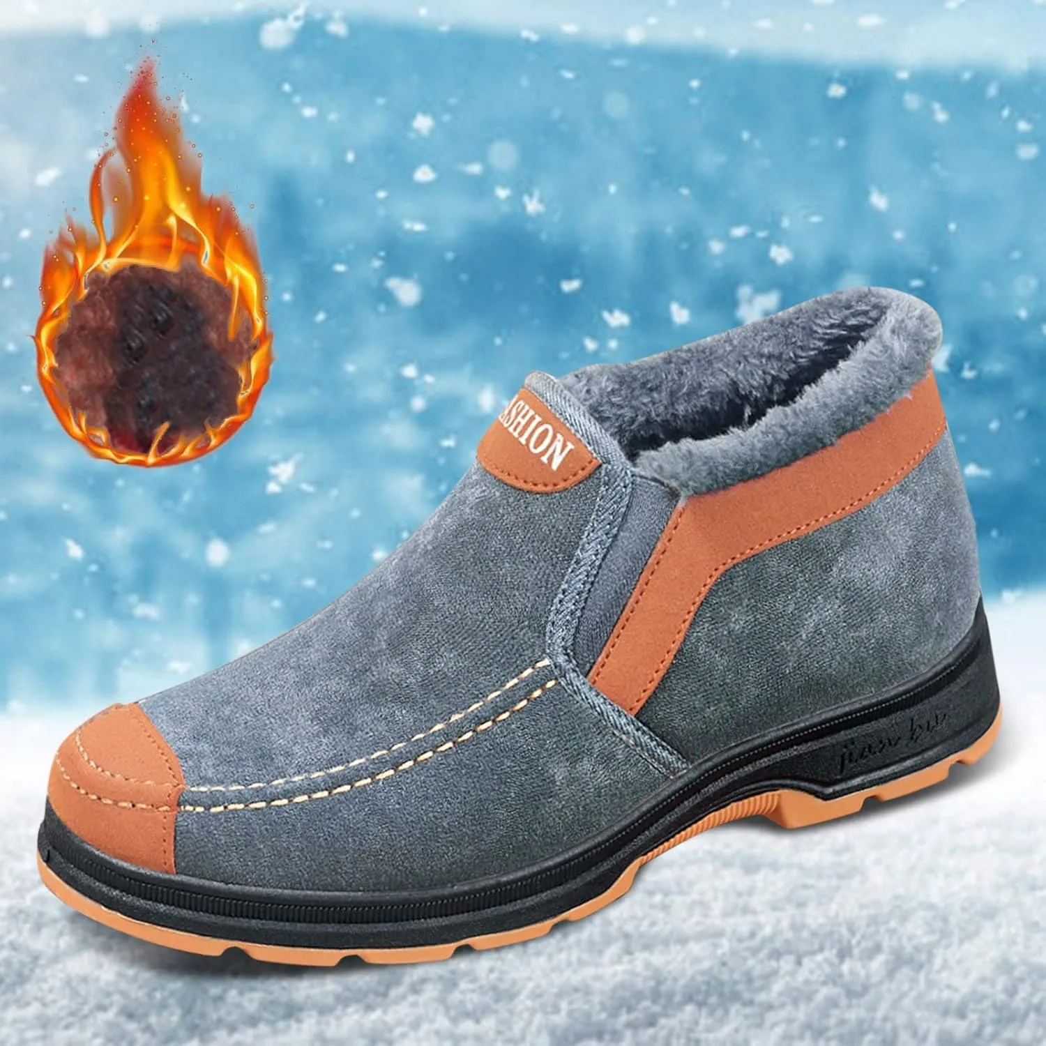 Womens Snow Boots Winter Warm Fu Lined Ankle Booties aterproof Insulated Slip On Shoes Short Boot Casual Shoes