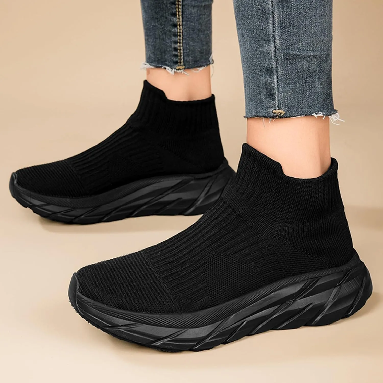 Womens Supportive Running Shoes Non Slip Lightweight Casual Breathable Tennis Shoes Lightweight Workout Shoe