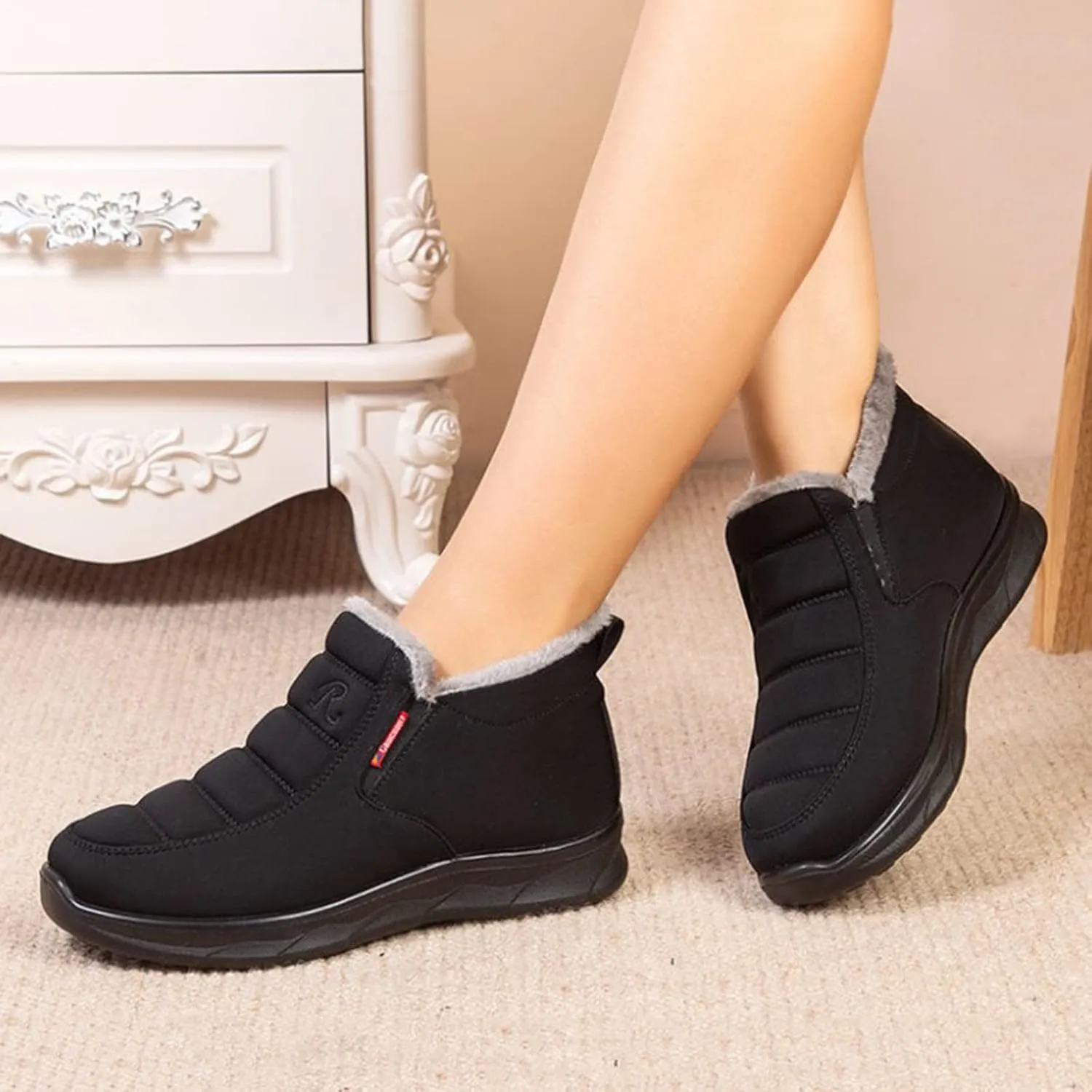 Women's Winter Boots Waterproof Boots Fleece Insulated Boots Platform Winter Work Boots for Women Womens Work Boots