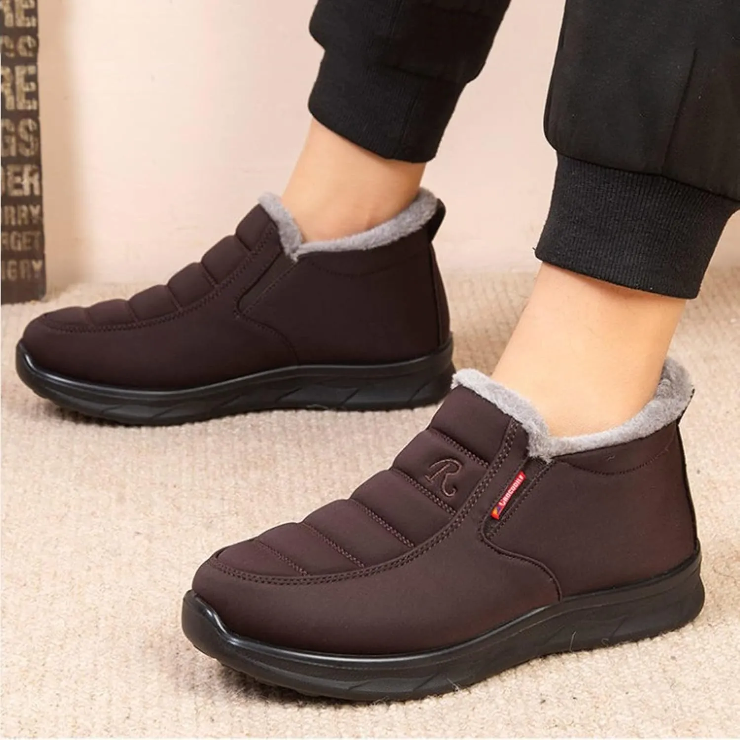 Women's Winter Boots Waterproof Boots Fleece Insulated Boots Platform Winter Work Boots for Women Womens Work Boots