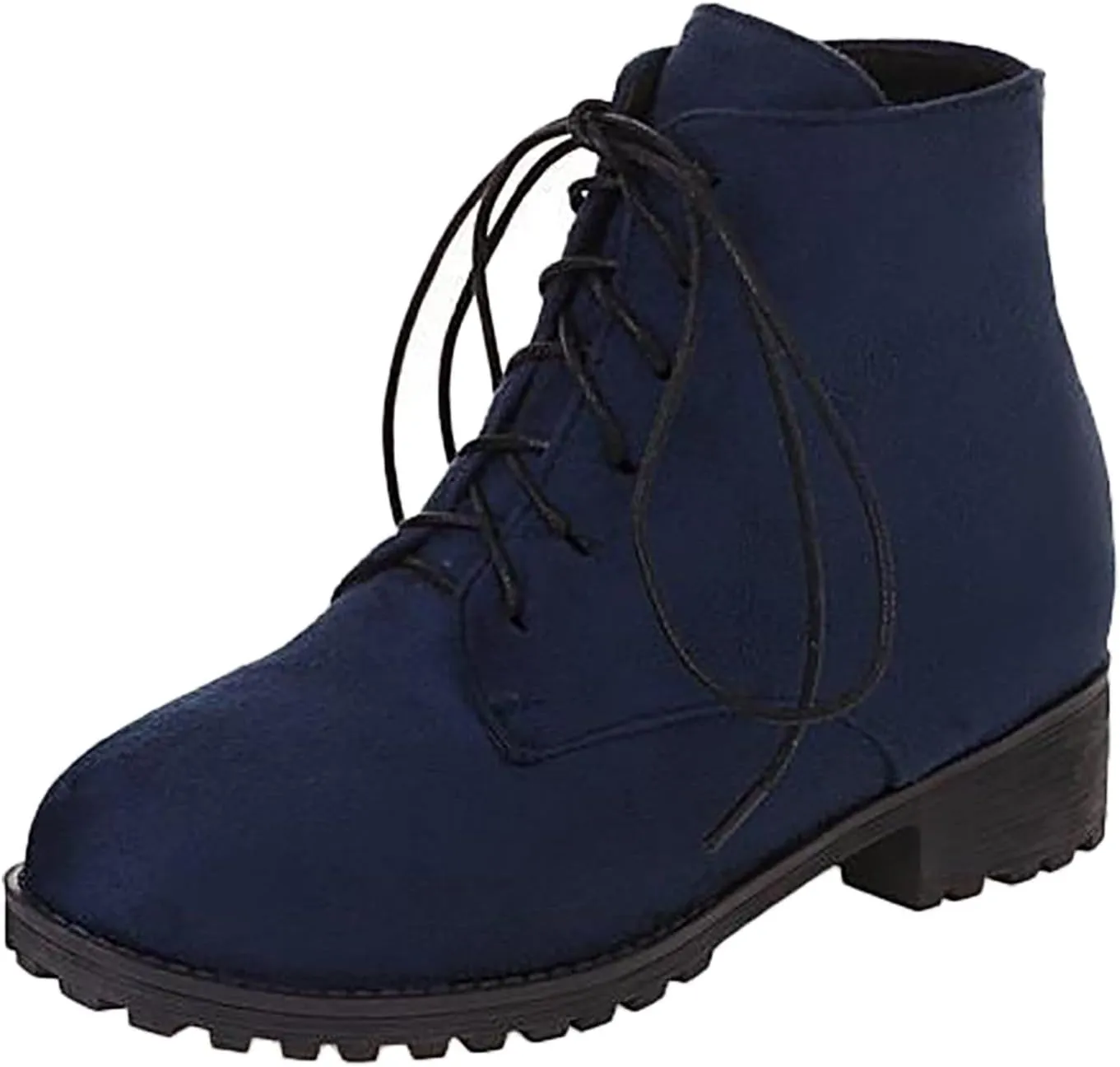 Work Boots for Women Ankle Warm Booties for Women Cute Womens Boots Non Slip Work Shoes Women Cover Heel Round Toe Lug Sole Low Heel Chelsea Fashion